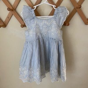Blue striped Baby Gap dress